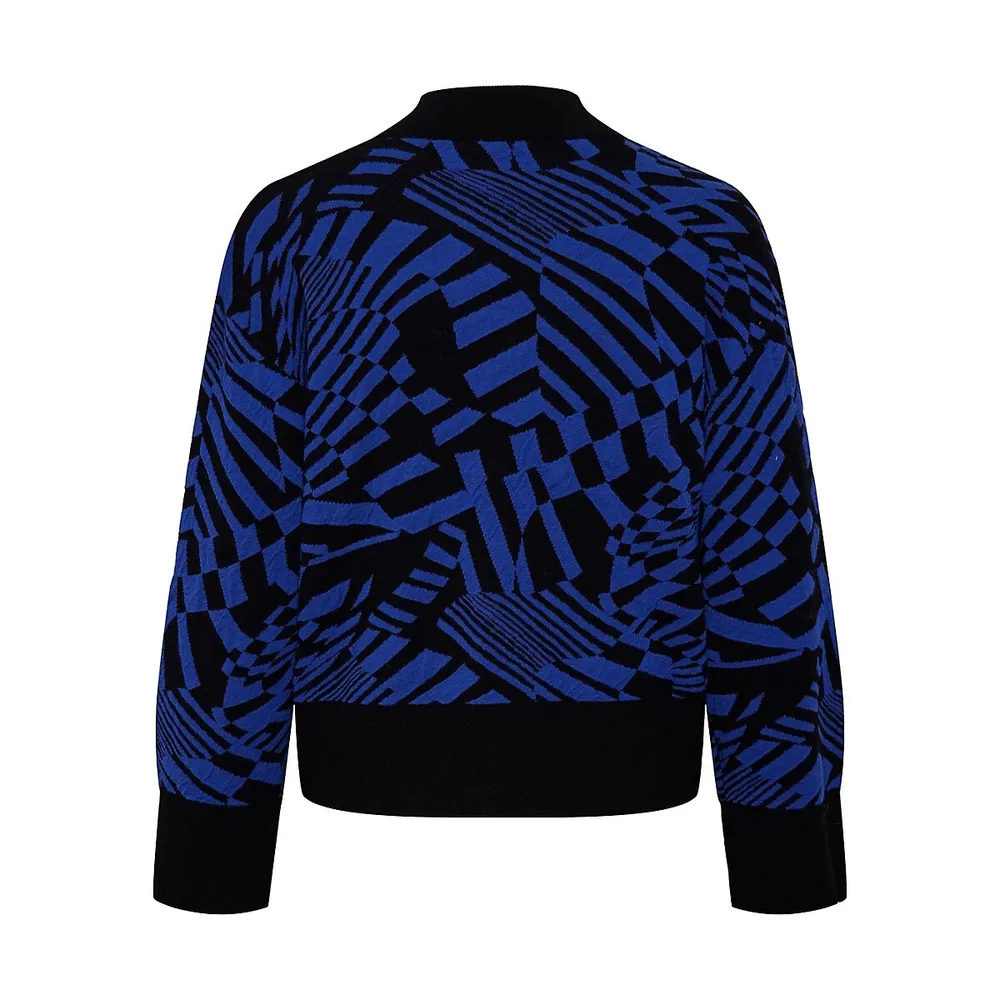 Storm Abstract Knit Pullover