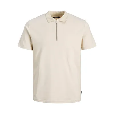 Blawoods Zip-Placket Polo Shirt