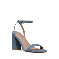 Alyx Denim Block-Heel Sandals