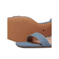 Alyx Denim Block-Heel Sandals