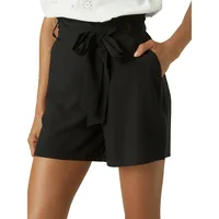Ruffle-Trim High-Waist Shorts