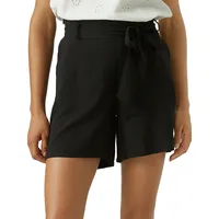 Ruffle-Trim High-Waist Shorts