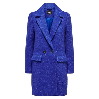 Newally Wool-Blend Double-Breasted Coat