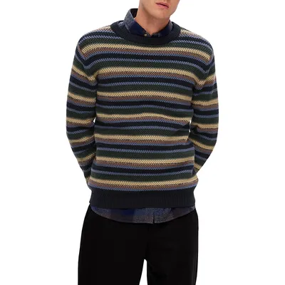 Soho Striped Crewneck Sweater