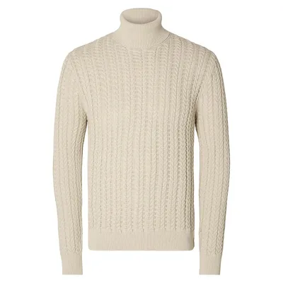 Brai Cable-Knit Turtleneck Sweater