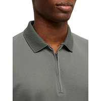 Half-Zip Front Polo Shirt