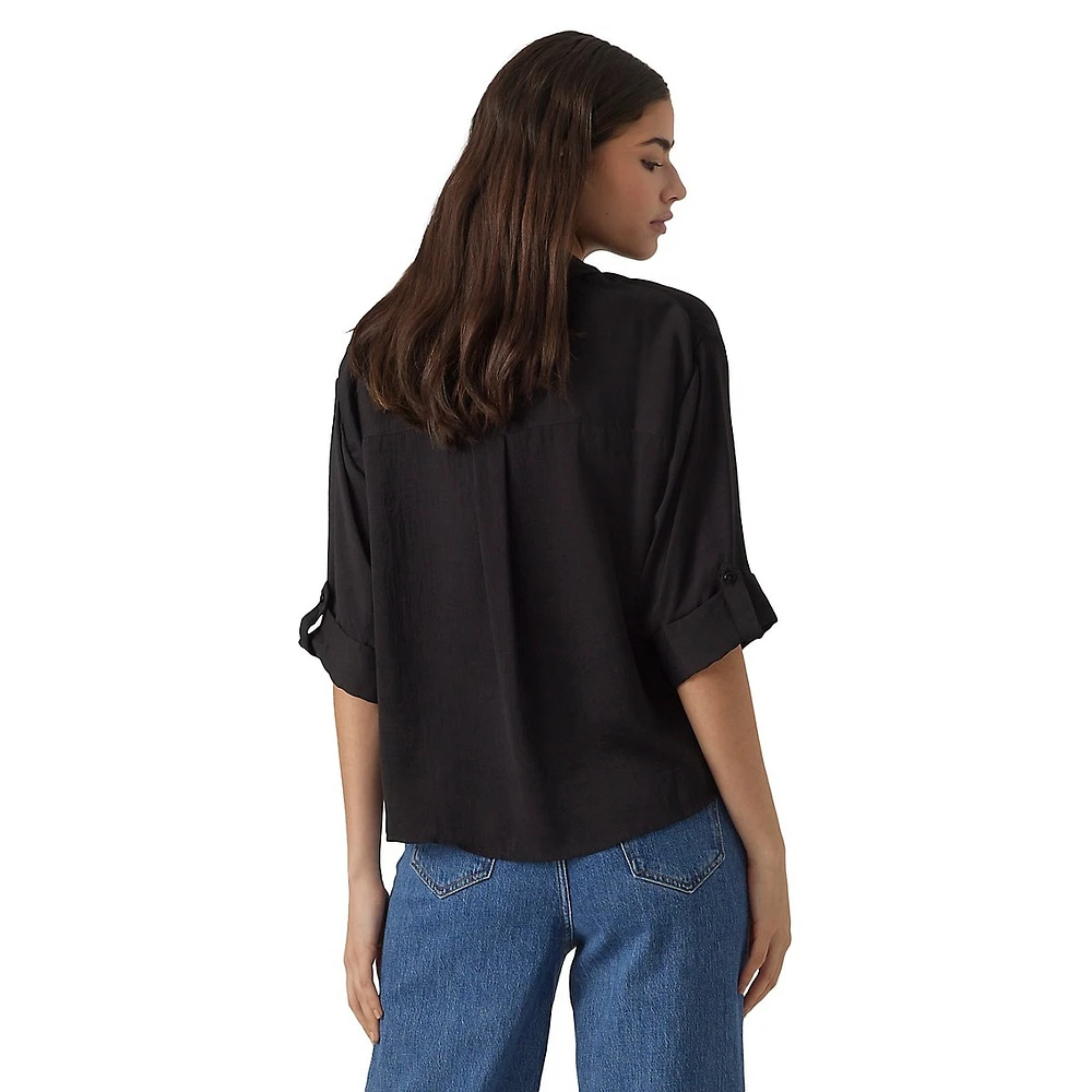 Fabiana Relaxed-Fit Utility Shirt