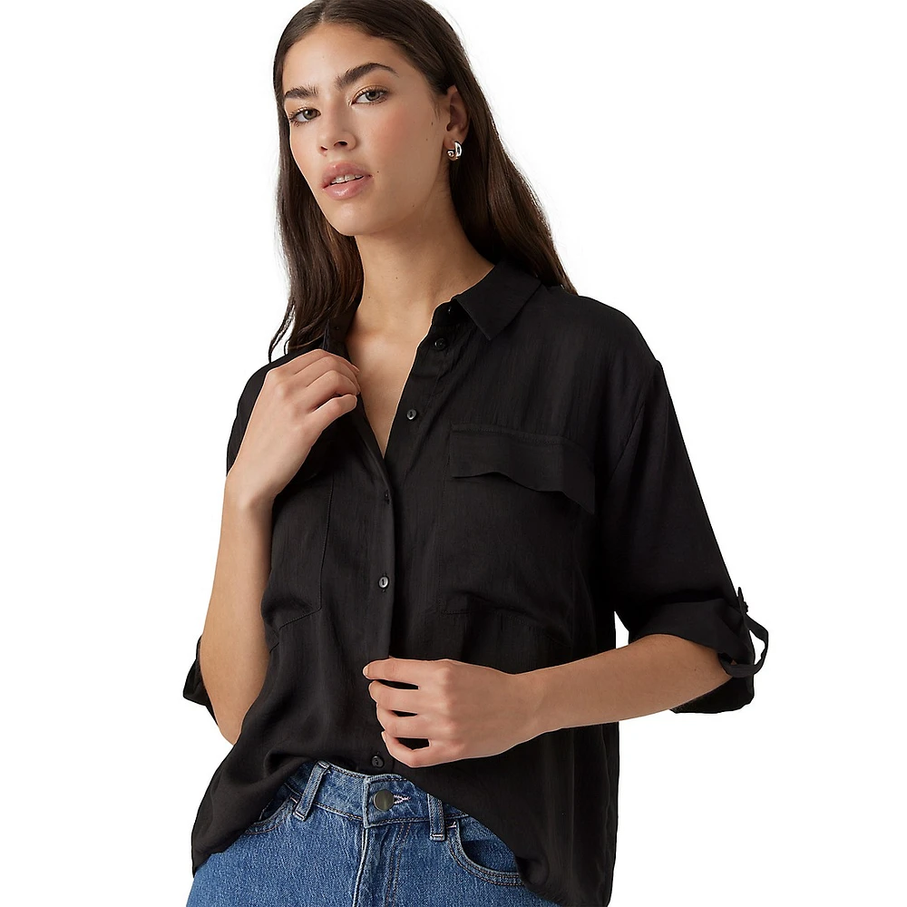 Fabiana Relaxed-Fit Utility Shirt