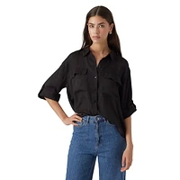 Fabiana Relaxed-Fit Utility Shirt