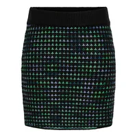 Yaschapu High-Waisted Short Knit Skirt