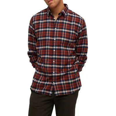 Owen Slim-Fit Flannel Shirt