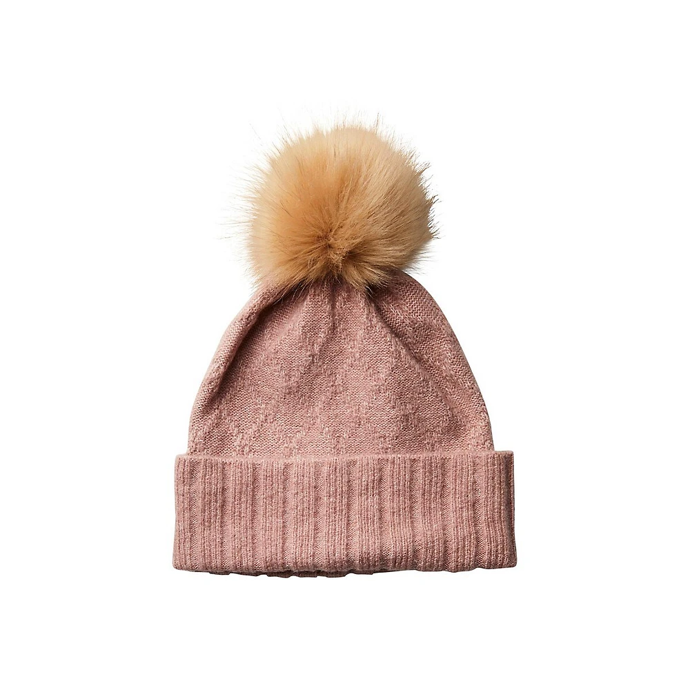 Jantasia Faux Fur Pom-Pom Toque