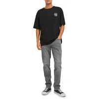 Glenn Slim-Fit Low-Rise Stonewashed Jeans