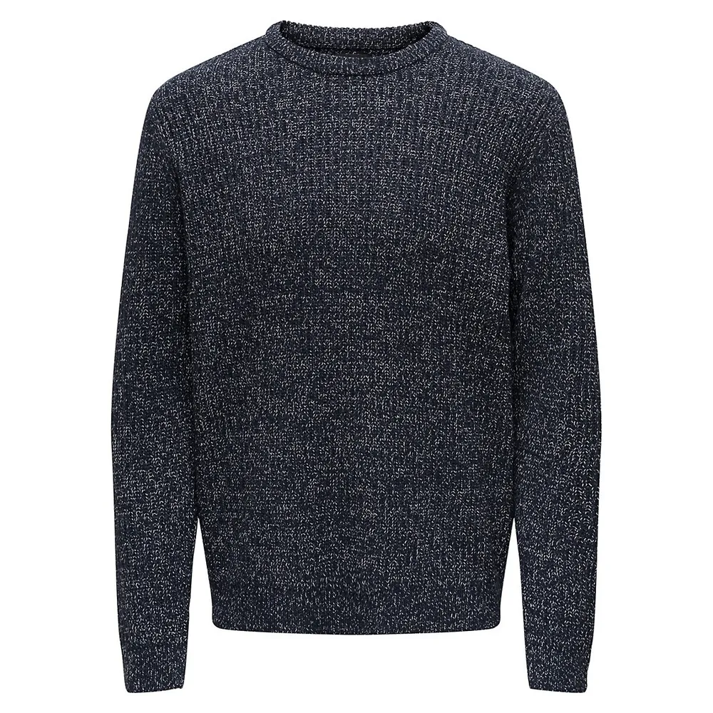 Malaki Rib-Knit Crewneck Sweater