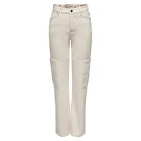 Camille Organic-Cotton Cargo-Pocket Wide-Leg Jeans
