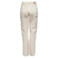 Camille Organic-Cotton Cargo-Pocket Wide-Leg Jeans