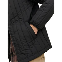 City Lined Quilted Bomber Jacket