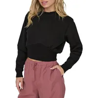 Bustier Cropped Sweatshirt