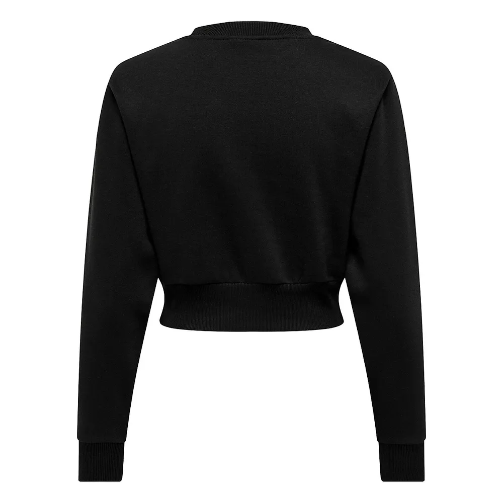 Bustier Cropped Sweatshirt