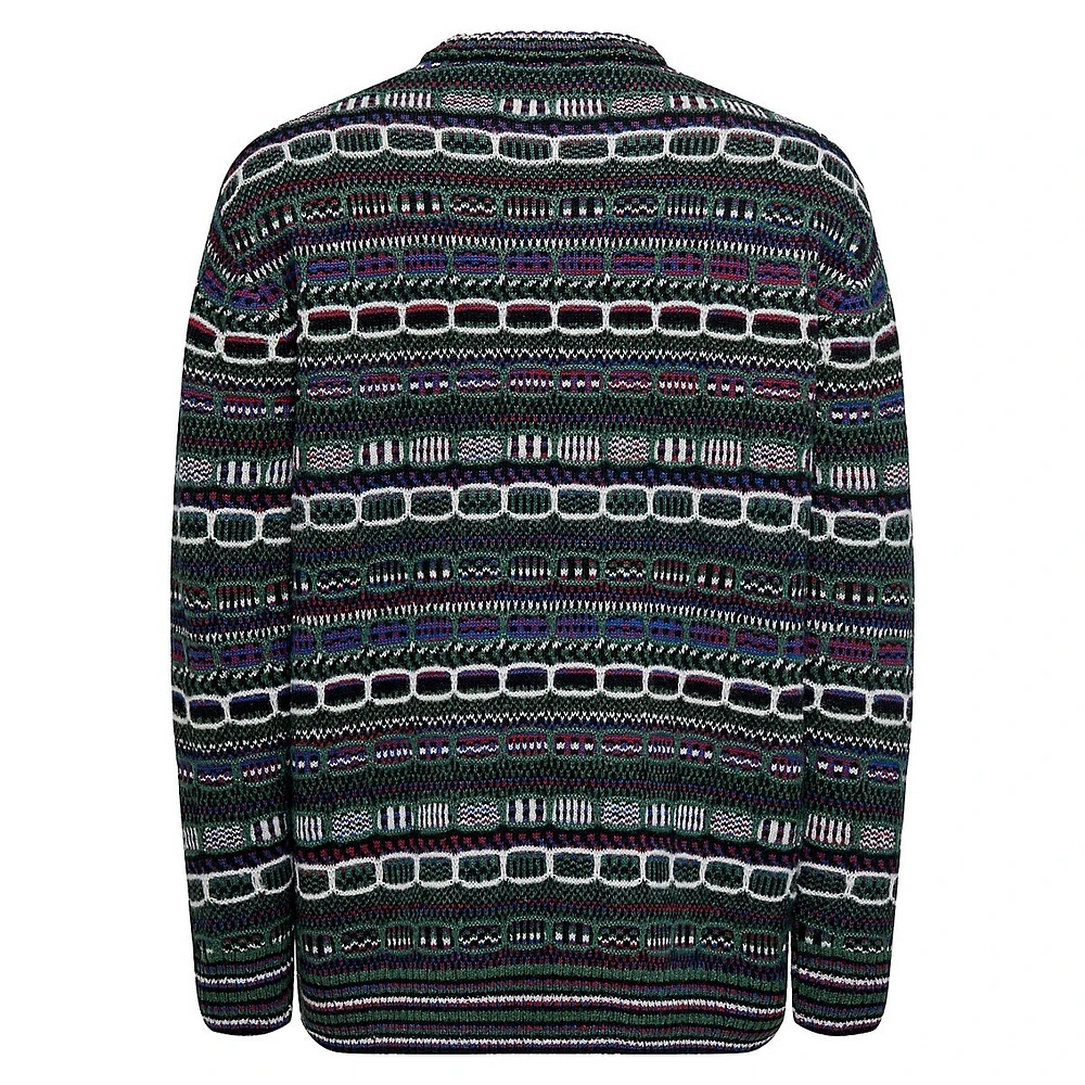Mahi Retro Pattern Crewneck Sweater