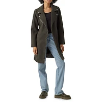 Moto-Inspired Trench Coat