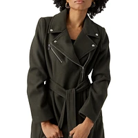 Moto-Inspired Trench Coat