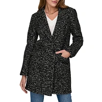 Newally Wool-Blend Double-Breasted Coat