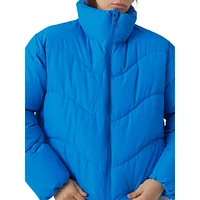 Wave-Quilted Padded Jacket