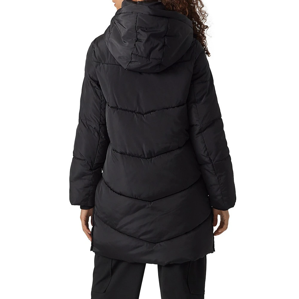 Halsey Hooded Long Puffer Coat