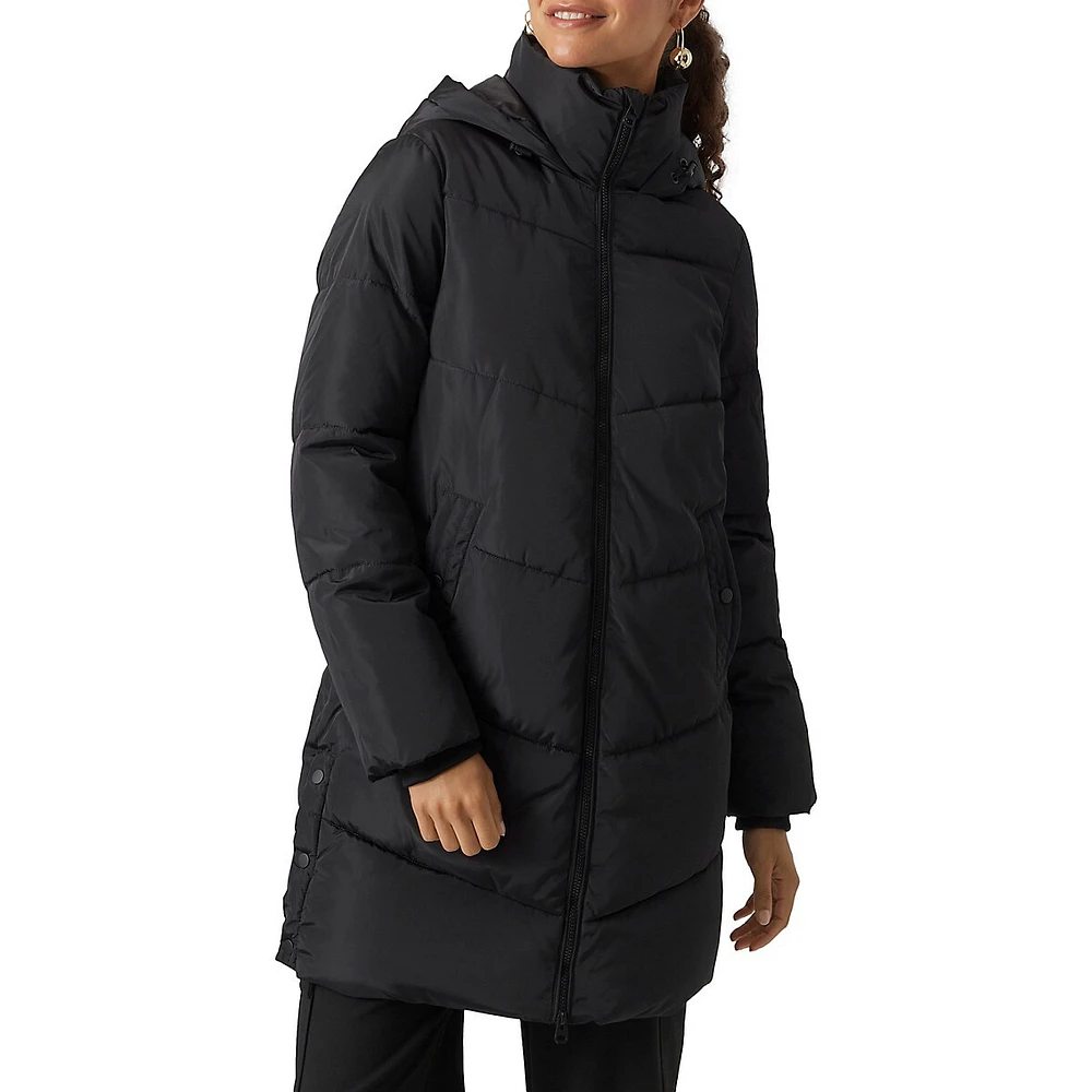 Halsey Hooded Long Puffer Coat