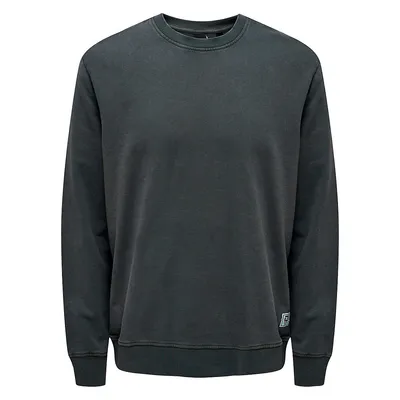 Washed Long-Sleeve Cotton T-Shirt