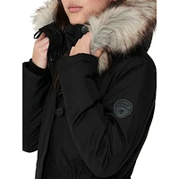 Iris Faux Fur-Trim Hooded Parka