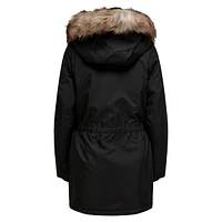 Iris Faux Fur-Trim Hooded Parka