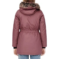 Iris Faux Fur-Trim Hooded Parka