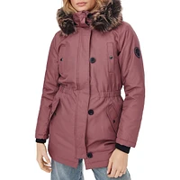 Iris Faux Fur-Trim Hooded Parka