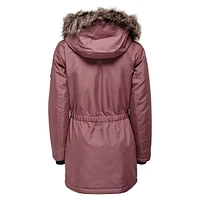 Iris Faux Fur-Trim Hooded Parka