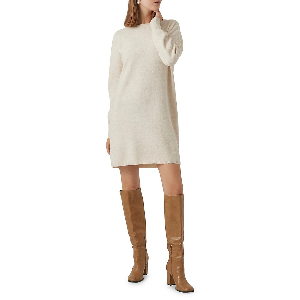 Loose-Fit Knit Shift Dress