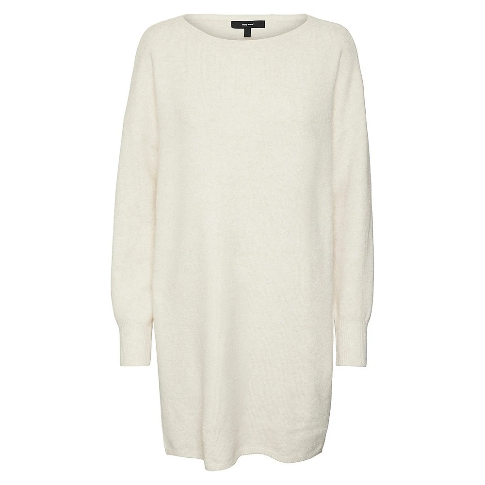 Loose-Fit Knit Shift Dress