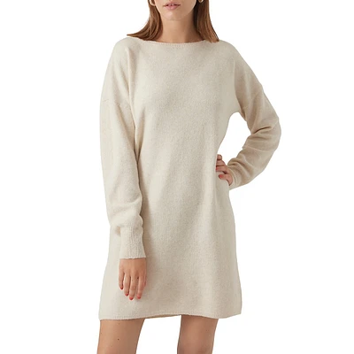 Loose-Fit Knit Shift Dress