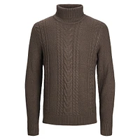 Craig Cable-Knit Turtleneck Sweater
