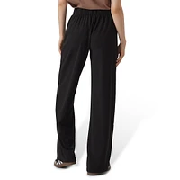 Liva High-Waist Wide-Leg Pull-On Trousers