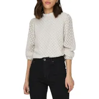 Emmery Highneck Chevron Pattern Blouse