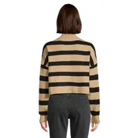 Alice Striped Quarter-Zip Sweater