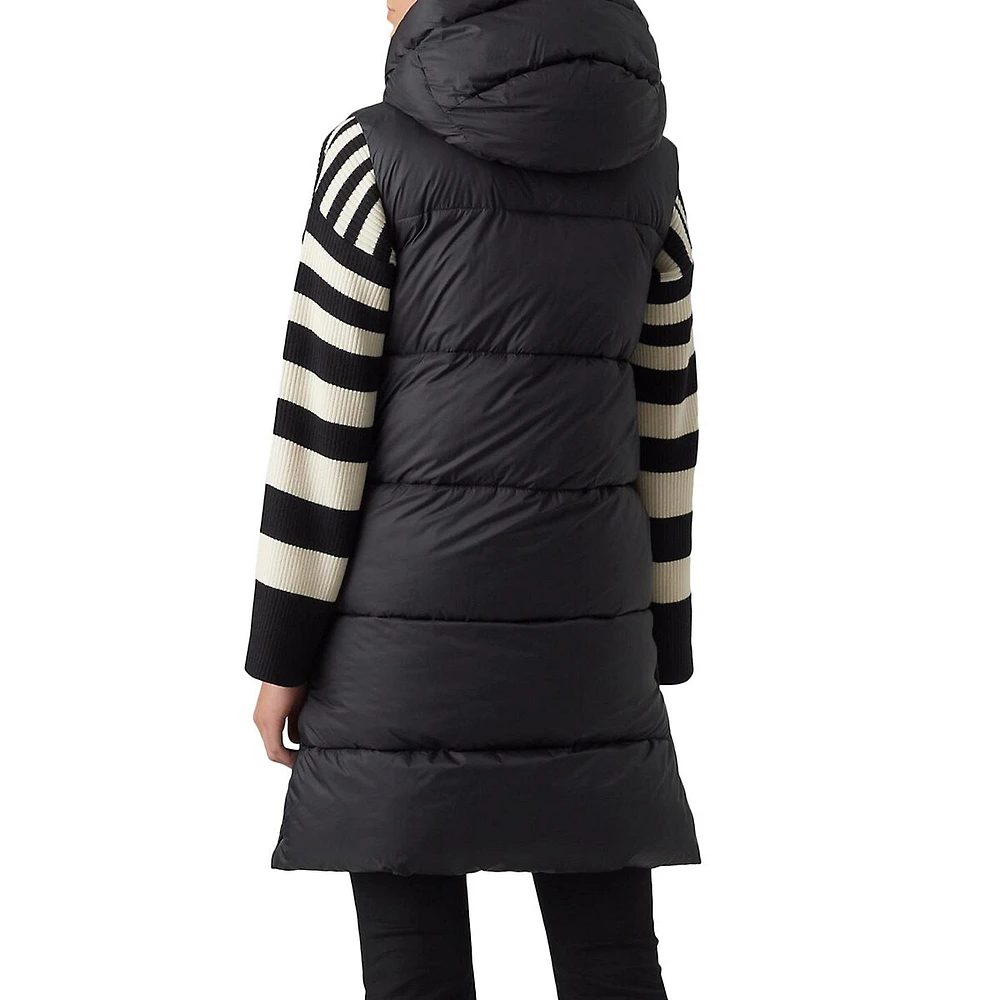 Uppsala Hooded Long Puffer Vest