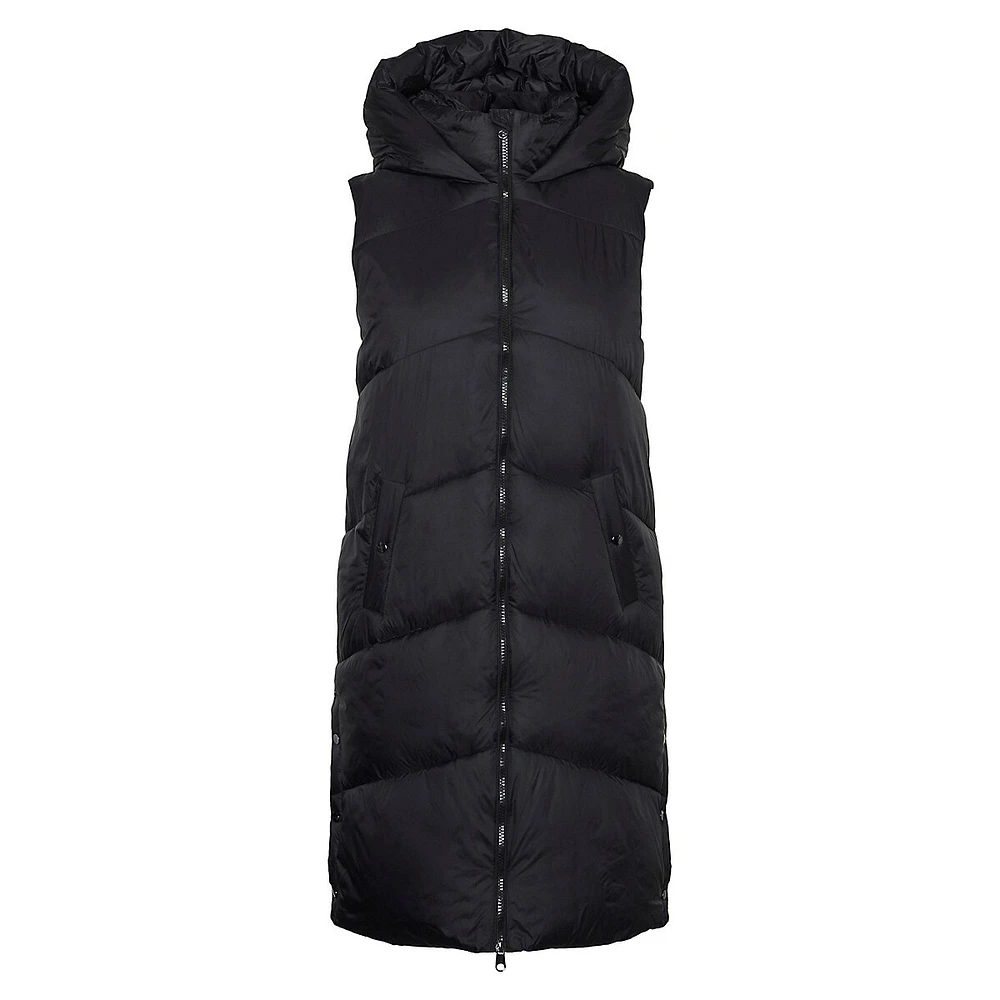 Uppsala Hooded Long Puffer Vest