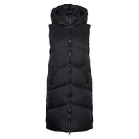 Uppsala Hooded Long Puffer Vest