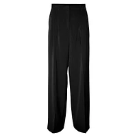 Pleated Wide-Leg Dad Pants