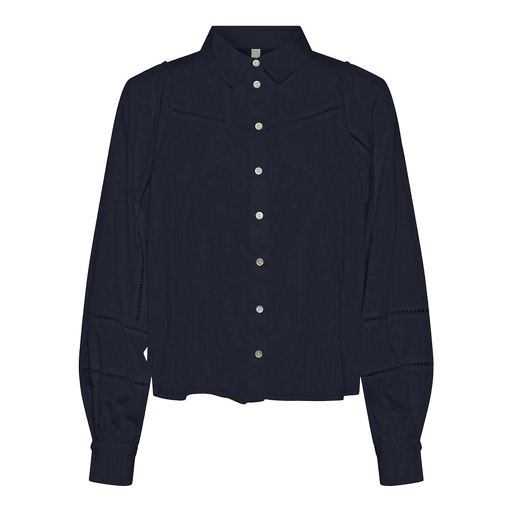 Yasolga Embroidered Organic Cotton Shirt