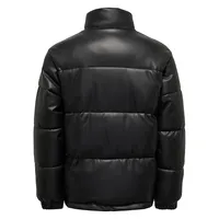 Tune Faux Leather Puffer Jacket