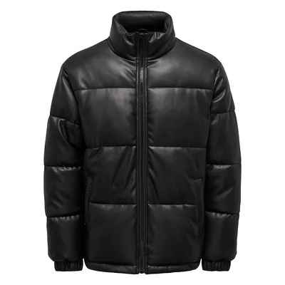 Tune Faux Leather Puffer Jacket